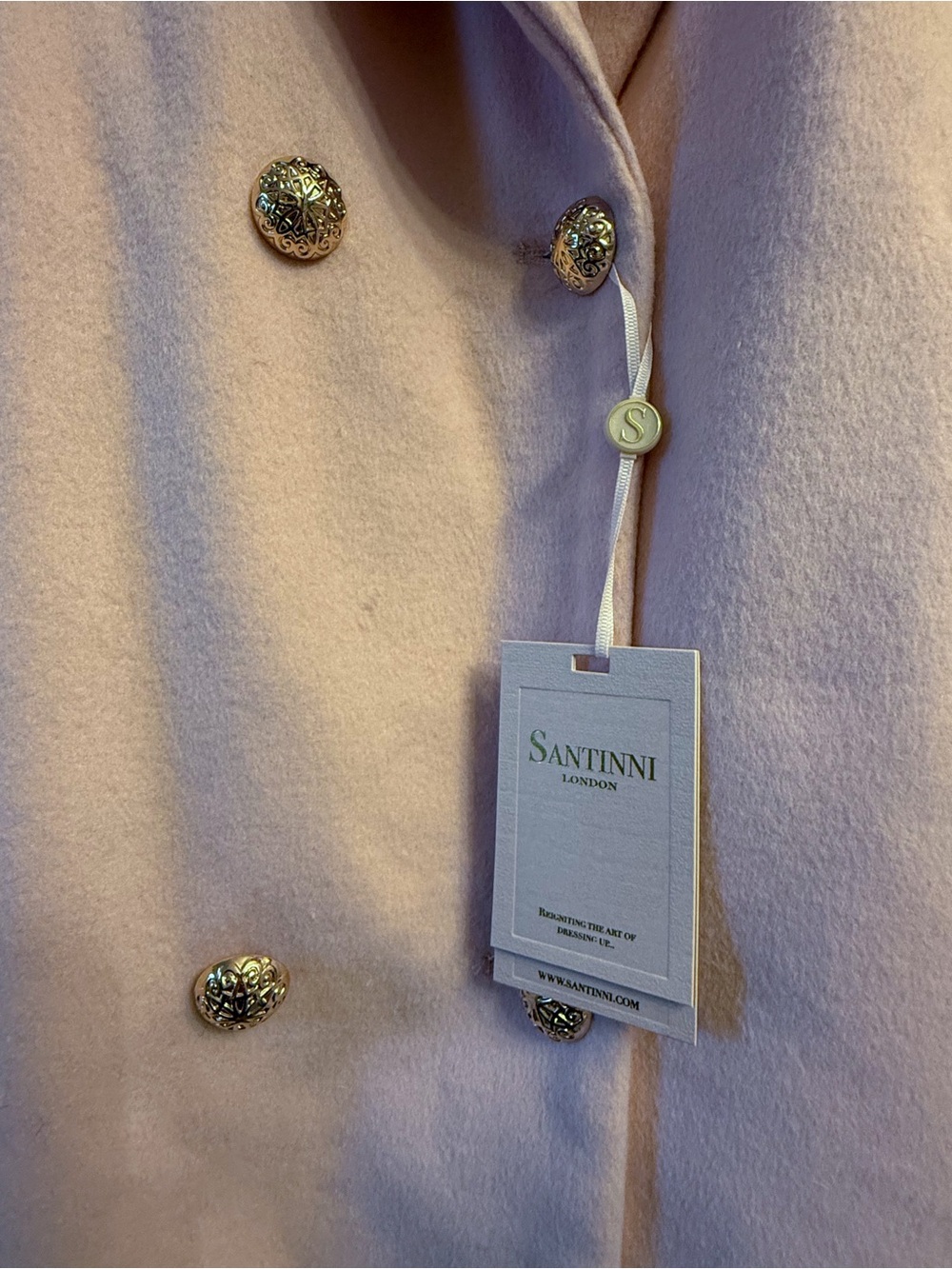 Santinni Light Pink Coat - Picture 7 of 7